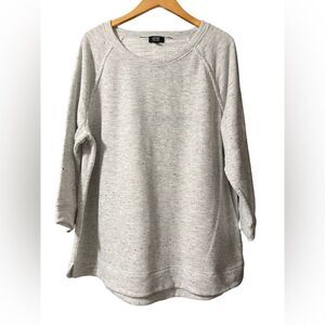 Jones New York Pullover Crew Neck Sweater XXL Gray/Black